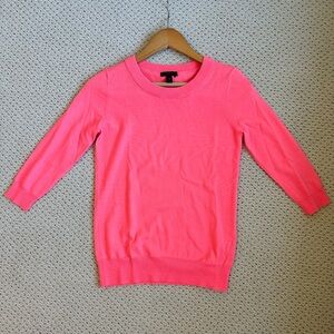 J. Crew Tippi Sweater • Size XS • Merino Wool • Hot Pink